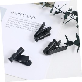 Levemolo 9pcs Rotatable Earphone Cable Clamp for Clothing Black Headset Wire Clip for Organizing Headphone Wires Shirts and Lapels