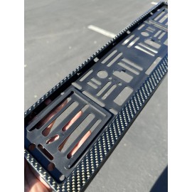 Real carbon fiber European size license plate frame holder Italian Flag