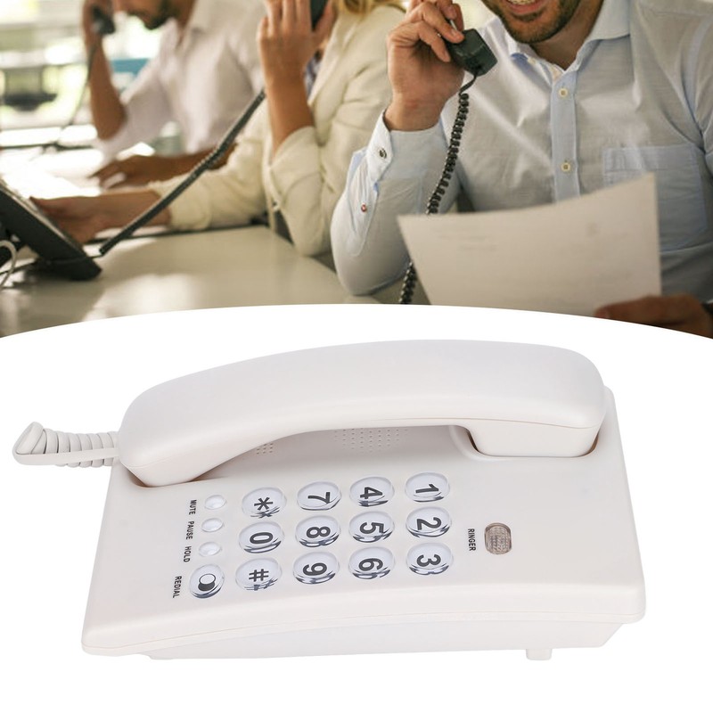 KXT504 Desktop Corded Telephone Multifunctional Large Button Landline Phone for