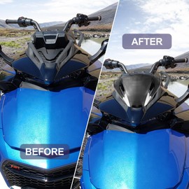 Gauge Spoiler For Can Am Spyder F3 Accessories, Hutexico Tinted Smoked Gauge Support Gauge Shield Gauge Cover Gauge Protector For Can Am Spyder F3 F3-S 2015-2023,Replace #219400531 (Smoked)