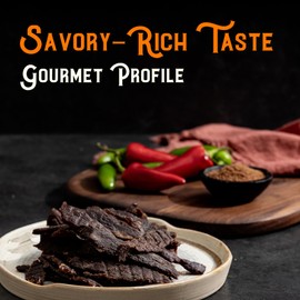 Meat Artisan Beef Jerky - Australian Wagyu Sweet Heat - High Protein Snack - Gluten Free No MSG - Premium Gourmet Natural 3oz (85g)