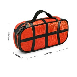 Droerfes Basketball Pencil Case Pencil Pouch Large Capacity Pen Bag School Office Organizer Stationery Storage Box For Girls Boys Teen Kids