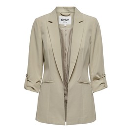 ONLY Blazer Women's 3/4-Sleeve, Oxford Tan