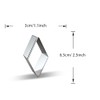 WJSYSHOP Rhombus Diamond Shape Cookie Cutter