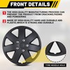 AUTOFREE 16 Inch Wheel Rim Covers Hubcaps Black Matte, Universal