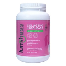 Colágeno Hidrolizado Lumihass Sabor Arándano Porciones Adicionado Omega Aguacate Magnesio Acido Hialurónico Biotina Vitamina Piel Cabello Uñas