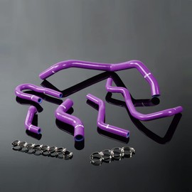 G-PLUS Silicone Radiator Hose Kit Compatible with Civic 1.6l Sohc D15 D16 EG EK 1992-2000, Purple