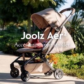 Joolz Aer2 Footboard with Seat – One-Hand Install Toddler Ride-Along for Travel Stroller, Baby Stroller – Stand or Sit – Compact Fold – No More Carrying Your Toddler