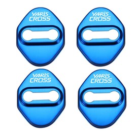 KOKATO Toyota Yaris Cross Car Specific Design Door Lock Striker Cover Door Lock Cover Stainless Steel Cover Rust Resistant Metal Easy Installation Exclusive Logo Accessories Custom Parts Set of 4