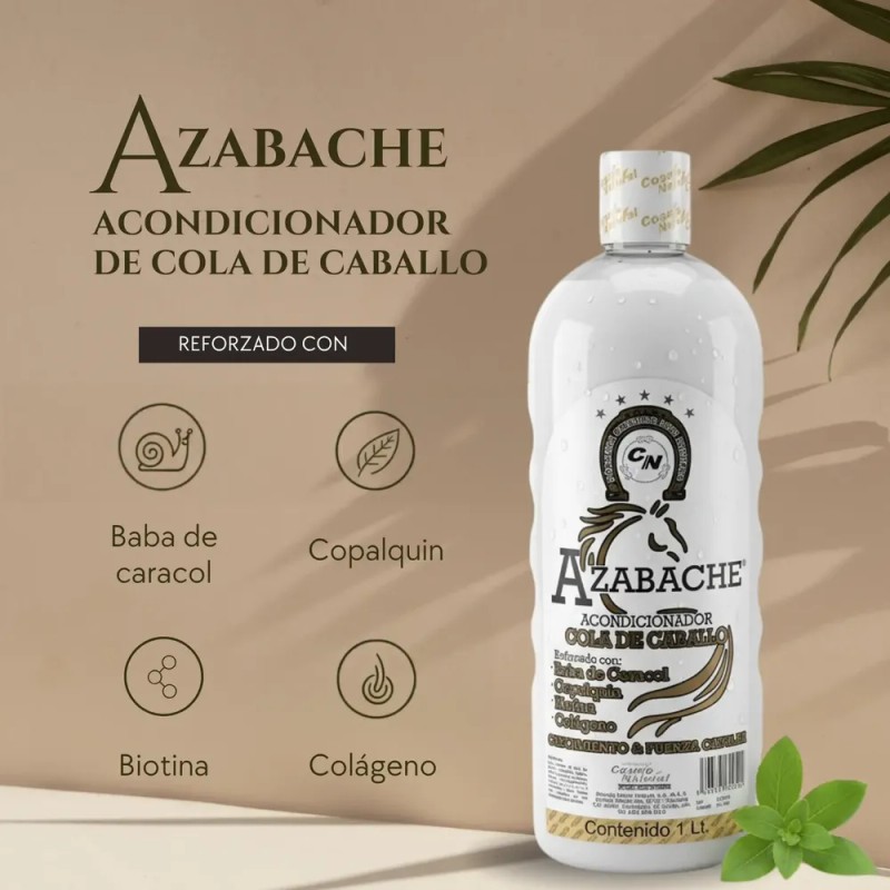 Shampoo Y Acondicionador Azabache Cola Caballo Biotina 2pack