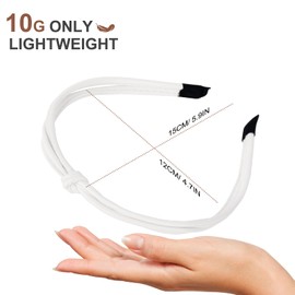 IDDFEVE 5 PCS Thin Leather Headbands for Women, Lightweight Knotted Hair Hoop for Fashion Girls, Adjustable Cute Hair Accessories