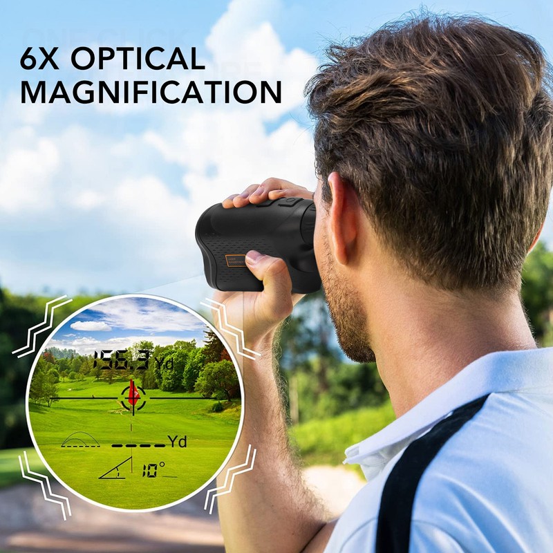 USB Charging Rangefinder Monocular Portable ABS Handheld 5 to 600m