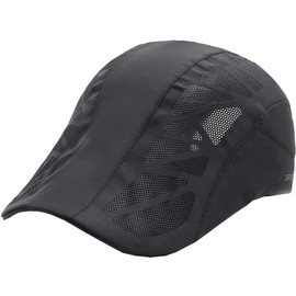 White Fang CA500 Men's Mesh Cap, Logo Hat, Running, Sports, Lightweight, Quick Drying, gray (dark gray)