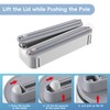 Magnetic Plastic Wrap Dispenser with Cutter,3 in 1 Aluminum Foil