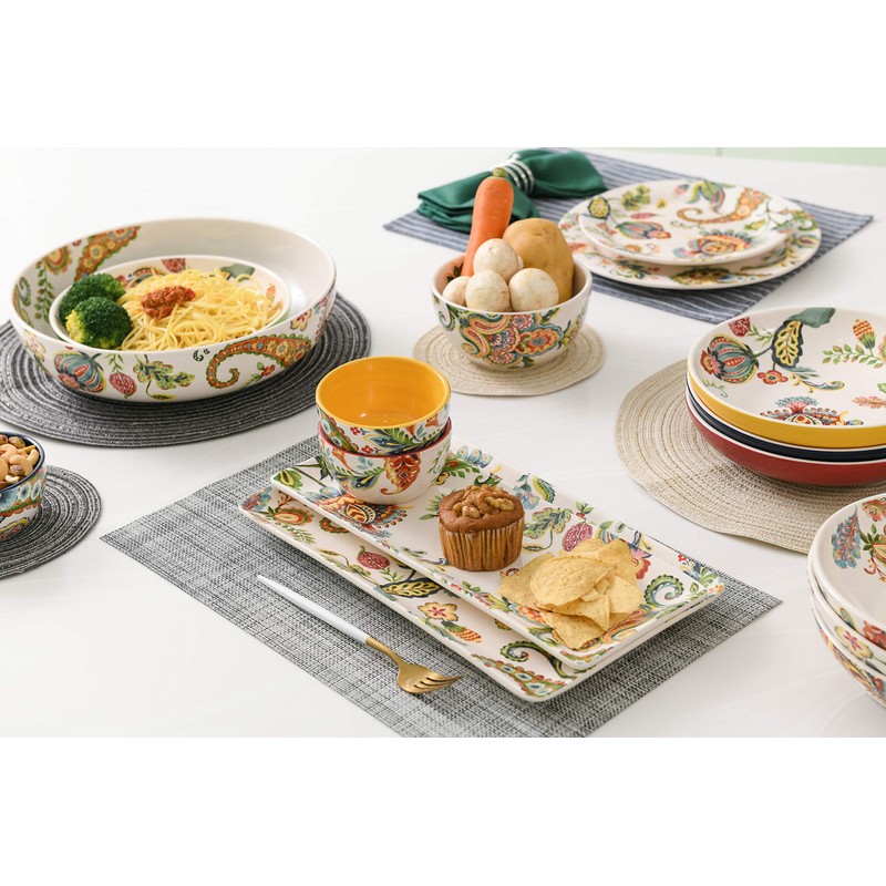 Bico Protea Cynaroides Pasta Bowls, 35oz Salad Bowl Set of