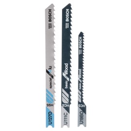 Bosch Accessories 2609256774 DIY Stichsägeblattset 3-teilig U111C (1)/ U19BO (1)/ U127D (1)