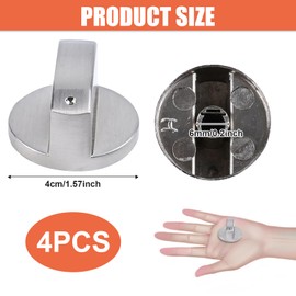 Universal Cooker Knobs, 4 PCS Control Knobs Gas Hob Knobs Adaptors Stove Oven Cooktop Buttons for Kitchen Various Cooker