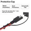 YACSEJAO 12V SAE Quick Release Adapter to Alligator Clips 16AWG