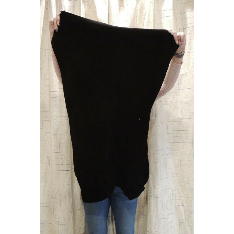 Real Tanned Black Deer Suede Leather Hide - Native Crafts