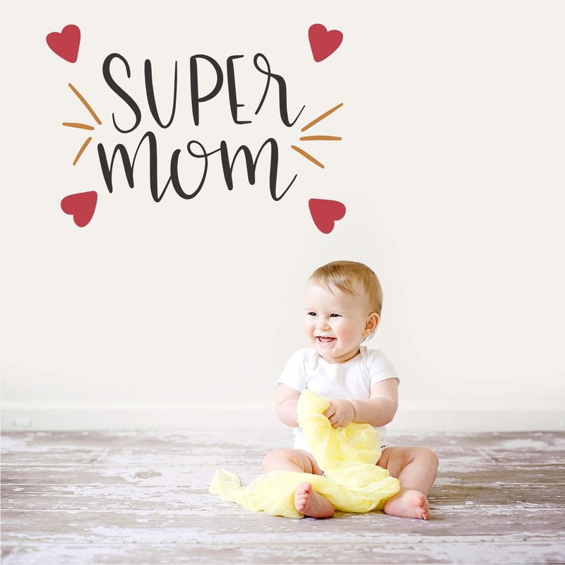StickMe 'Super Mom - Baby - Kids - Nursery Pre