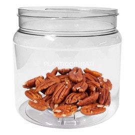 M.a 20 Frascos Redondos Pet De 250 Ml Transparente Tapa Blanca