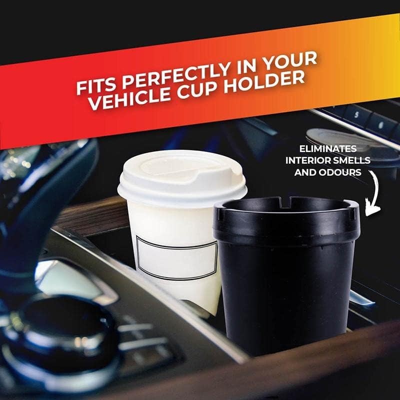 [3PCE] Home Master Jumbo Ashtray Butt Bucket, Windproof and Spacious,