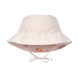 LÄSSIG Baby Kinder Sonnenhut Strandhut Sommerhut Sonnenschutz Kinderhut Babymütze wendbar atmungsaktiv UV-Schutz 80/Sun Protection Bucket Hat Fish light pink, 07-18 Monate, Größe: 46/49