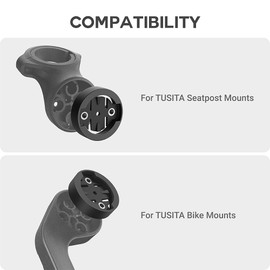 TUSITA Replacement Mount Insert Adapter Compatible with Garmin Bike Computer, Radar Tail Light Mount - 2 Pack