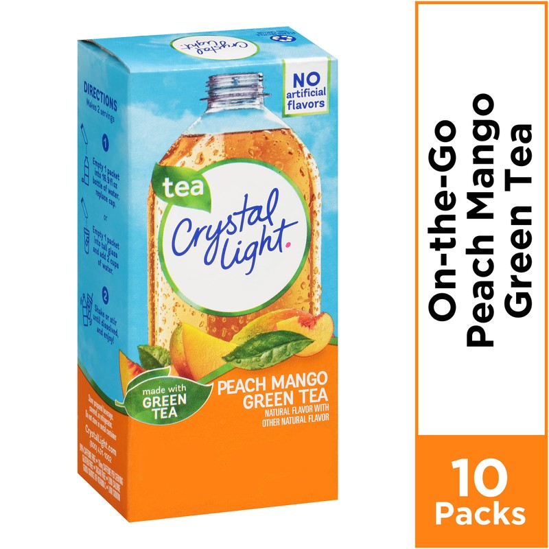 Crystal Light On The Go Peach Mango Green Tea Drink