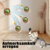 AOUZOVLI Katzenspielzeug Interaktiv,Interaktives Spielzeug für Katzen mit Doppelschicht Jagdabdeckung,2 in