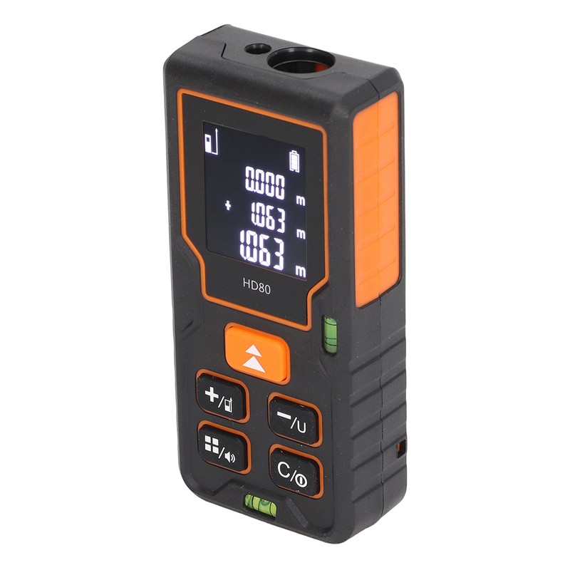 Laser Distance Meter Infrared Backlit LCD Tape Measure Distance Area