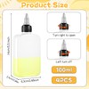 LXUEJIE Pack of 4 Squeeze Bottles, 120 ml Oil Bottle