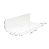 2Pcs Clear Floating Shelf Acrylic Fine Surface Delicate Modern Transparent