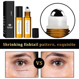 Time Eraser Roller Ball Applicator, Castor Oil Roller, Time Eraser Rollerball Castor Oil for Eyes, Castor Oil Frankincense Rollerball for Bags Under Eyes