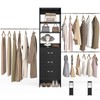 Besiost 96'' Closet Organizer System with 3 Hanging Rods (Without