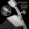 HotelSpa High Pressure 10.5 inch Square Rain – Handheld 3-way