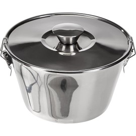 ibili Pudding Mould with lid 18 cm of Stainless Steel, Aluminium, Silver