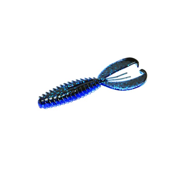 Zoom Bait Z-Craw, 5in, (6 Pack) Black Sapphire 127100, One Size