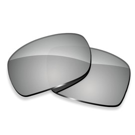 ToughAsNails Polarized Lens Replacement for Oakley Gascan Sunglasses - More Options, Silver Chrome One Size