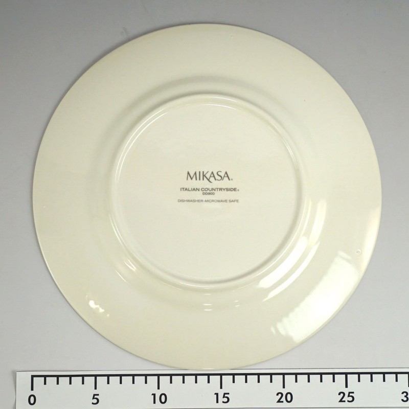 MIKASA T-770467 Italian Countryside Plate, White, Diameter 11.2 x Height