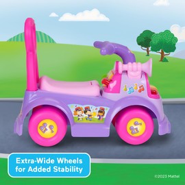 Little People Fisher-Price Music Parade Purple Ride-On, Plays 5 Marching Tunes & Other Sounds! Perfect for Toddler Boys & Girls Ages 1, 2, & 3 Years Old - Helps Foster Motor Skills