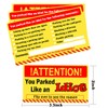 You Parked Like an Idiot Business Cards 3.5"x2" Writable Bad