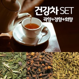 Chamdoori Gwakhyang Clove Fennel 900g Set Eojin-Hyang Tea Ingredients / 참두리 곽향 정향 회향 900g 세트 어진향차 재료