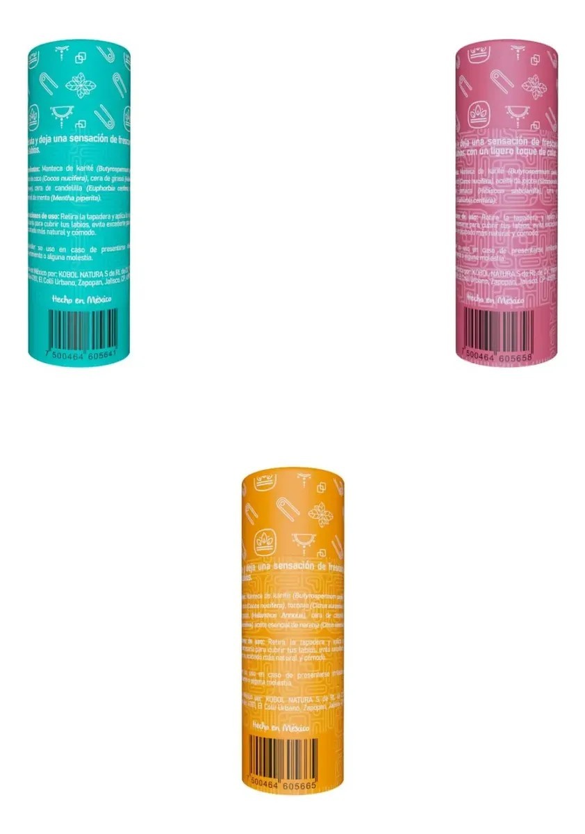Bálsamo Labial Natural Vegano Karité Y Aceite Coco Kobol