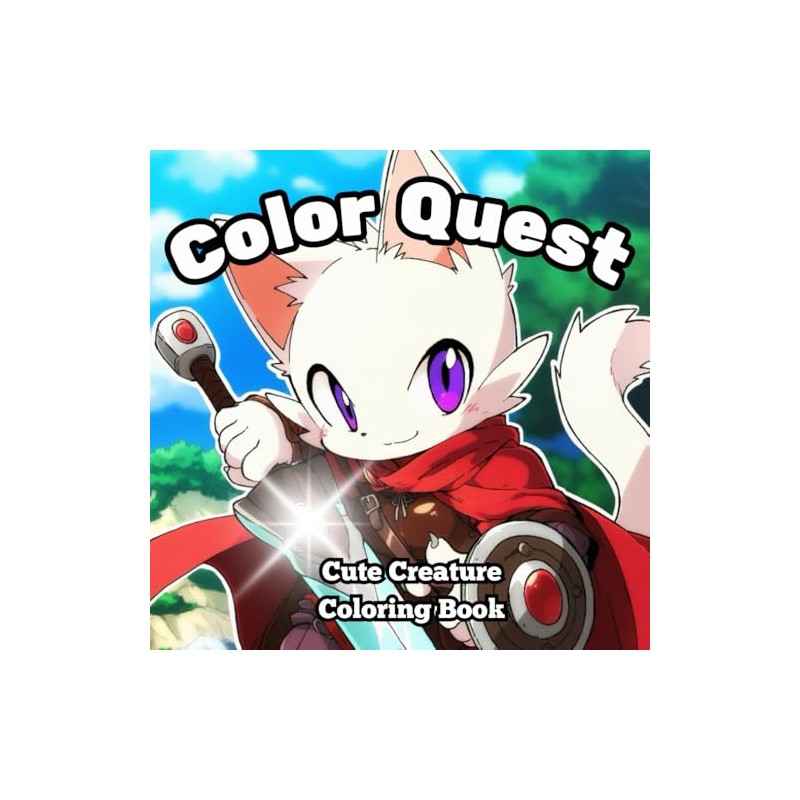 Color Quest: Cute Creature Coloring Book