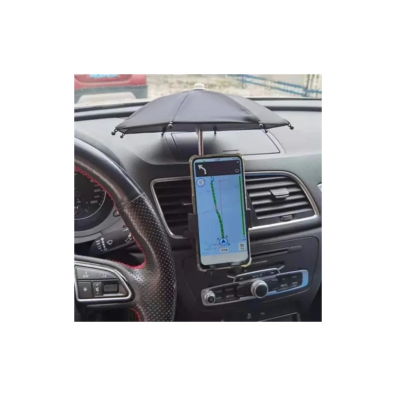 Soporte Para Sombrilla Para Teléfono Celular Para Auto Negro