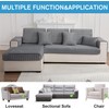 LINGKY Soft Flannel Sofa Covers Washable - Sofa Cushion Covers,
