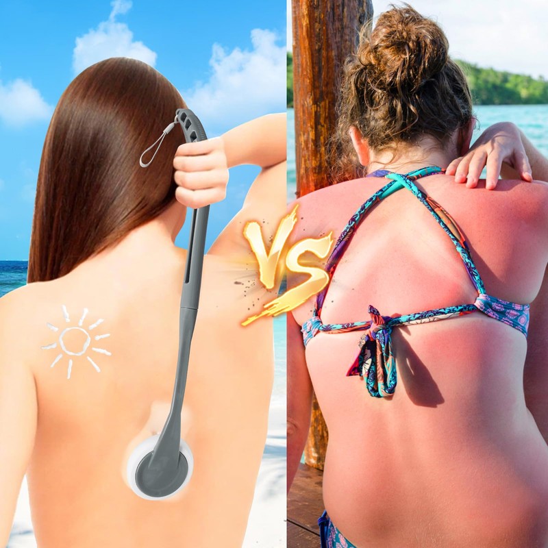 Lotion Applicator for Back, 20.5'' Replaceable Back Lotion Applicator, Easy