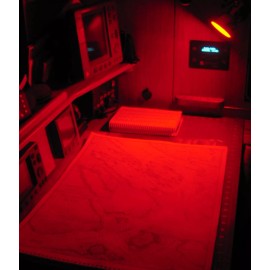 Dr. LED 12V Black Cobra Bi-Color Red Warm White Marine LED Chart Light