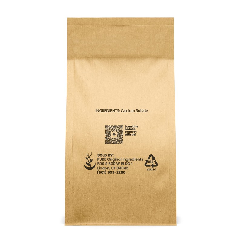 Pure Original Ingredients Calcium Sulfate (5 lb) Baking, Water Treatment